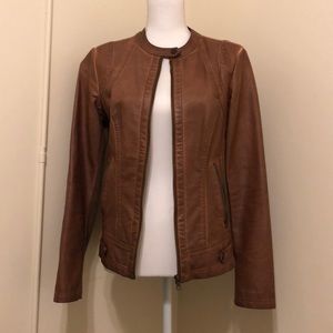 Tan Pleather Jacket